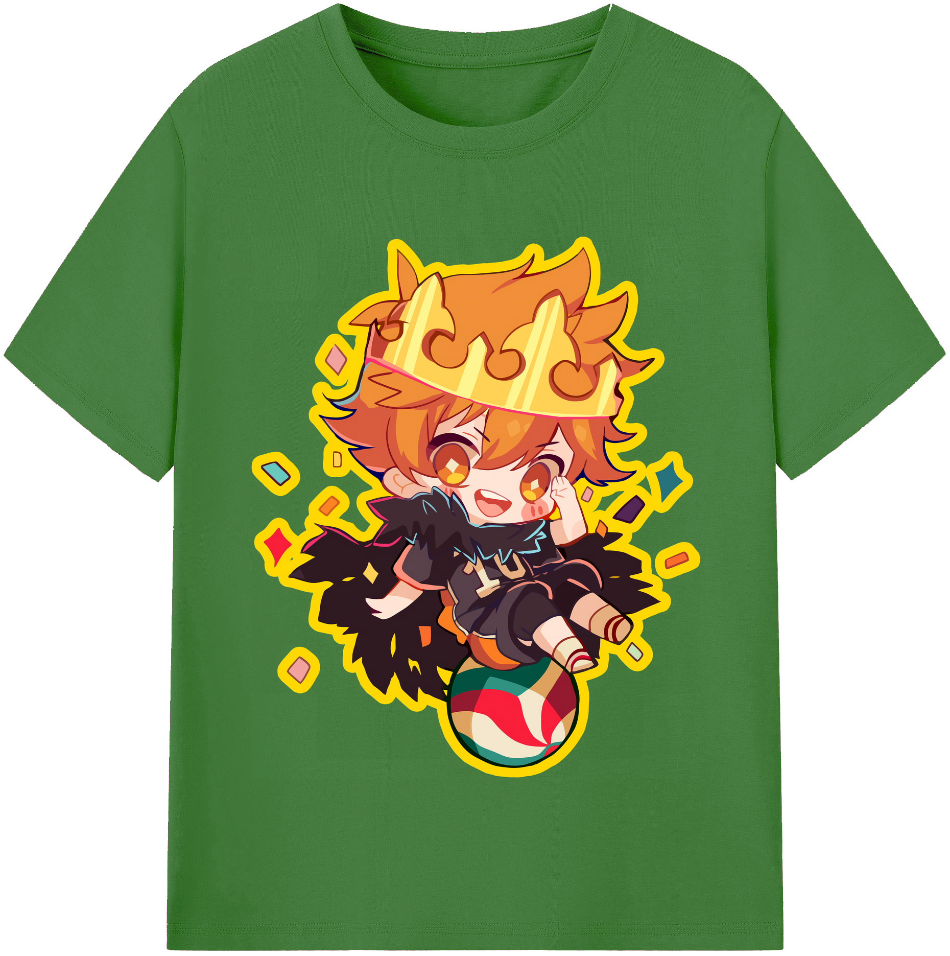 （画像用） ハイキュー!! Haikyu!! レディースカジュアルプリントTシャツ（綿100％）